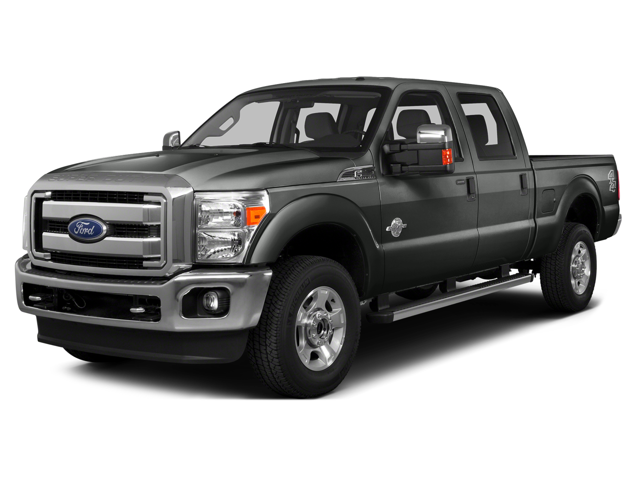 2015 Ford Super Duty F-350 SRW Lariat in Bronze Fire — front three-quarter view