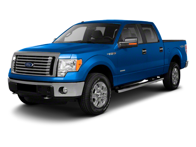 2011 Ford F-150 Lariat in Blue — front three-quarter view