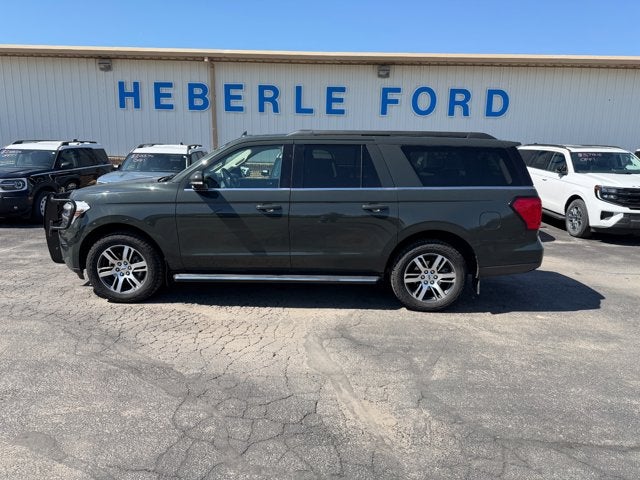 2022 Ford Expedition Max XLT in Forged Green Metallic — front three-quarter view