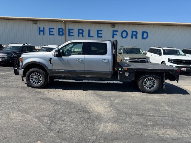 2020 Ford Super Duty F-350 SRW LARIAT in Iconic Silver Metallic — front three-quarter view