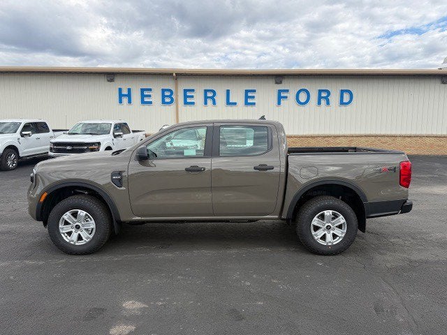 2025 Ford Ranger XL in Marsh Gray — front three-quarter view